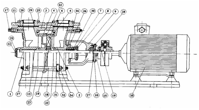 Mako 500 pumppu räjäytyskuva